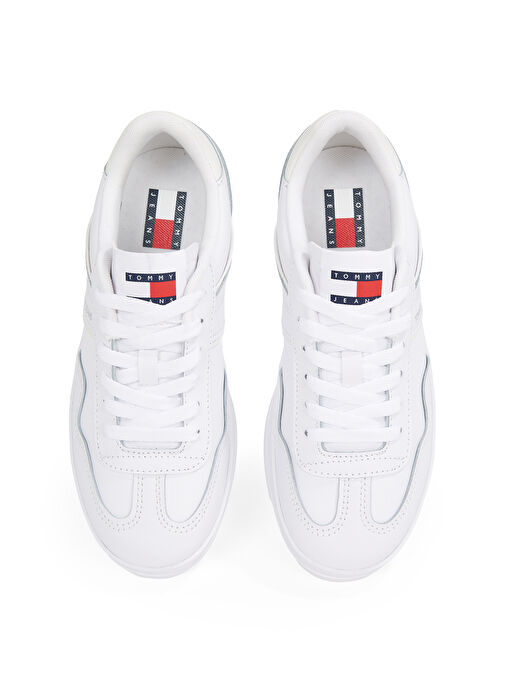 Tommy Hilfiger Beyaz Kadın Deri Sneaker EN0EN02794 - Görsel 5