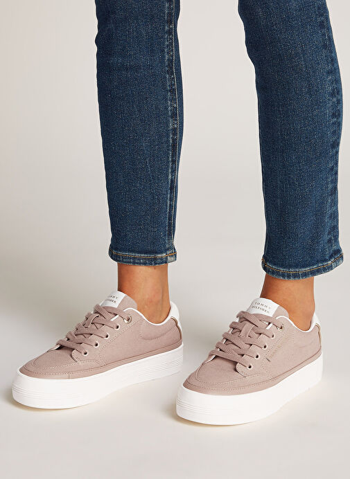 Tommy Hilfiger Pembe Kadın Sneaker FW0FW08323 - Görsel 7