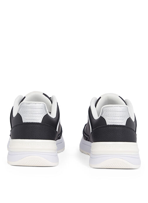 Tommy Hilfiger Siyah Kadın Deri Sneaker FW0FW08325 - Görsel 6