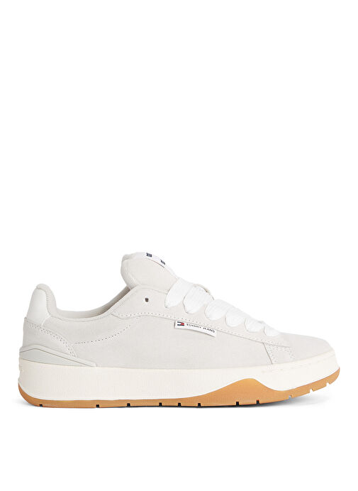 Tommy Hilfiger Gri Kadın Süet Sneaker EN0EN02677 - Görsel 2