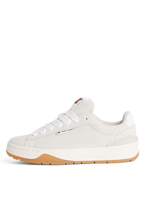 Tommy Hilfiger Gri Kadın Süet Sneaker EN0EN02677 - Görsel 5