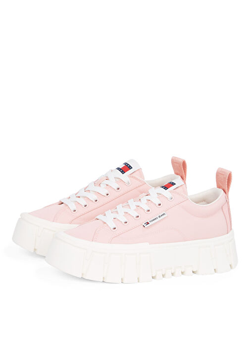 Tommy Hilfiger Pembe Kadın Sneaker EN0EN02793 - Görsel 4