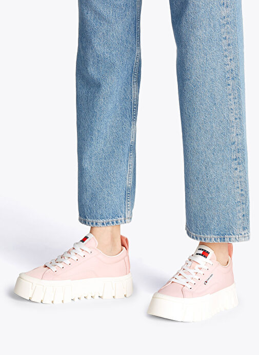Tommy Hilfiger Pembe Kadın Sneaker EN0EN02793 - Görsel 7