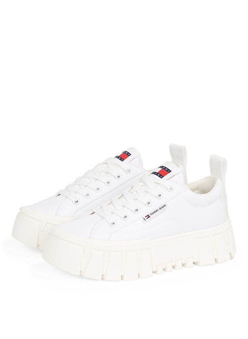 Tommy Hilfiger Beyaz Kadın Sneaker EN0EN02793 - Görsel 4