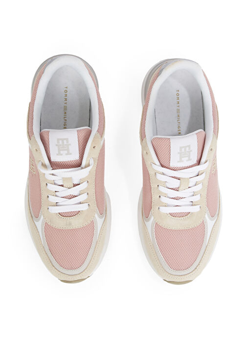 Tommy Hilfiger Bej - Pembe Kadın Sneaker FW0FW08324 - Görsel 5