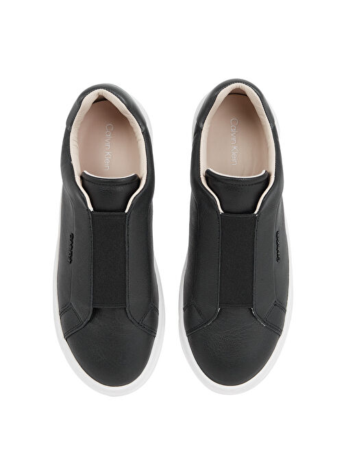 Calvin Klein Siyah Kadın Deri Sneaker HW0HW02289 - Görsel 4