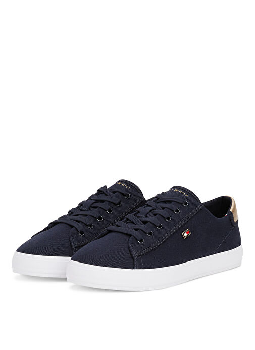 Tommy Hilfiger Lacivert Kadın Sneaker FW0FW08647 - Görsel 4