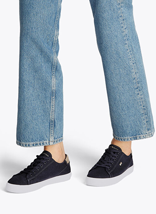 Tommy Hilfiger Lacivert Kadın Sneaker FW0FW08647 - Görsel 8