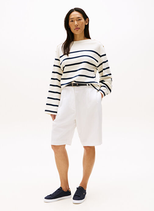 Tommy Hilfiger Lacivert Kadın Sneaker FW0FW08647 - Görsel 9