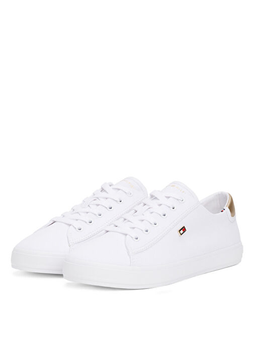 Tommy Hilfiger Beyaz Kadın Sneaker FW0FW08647 - Görsel 4