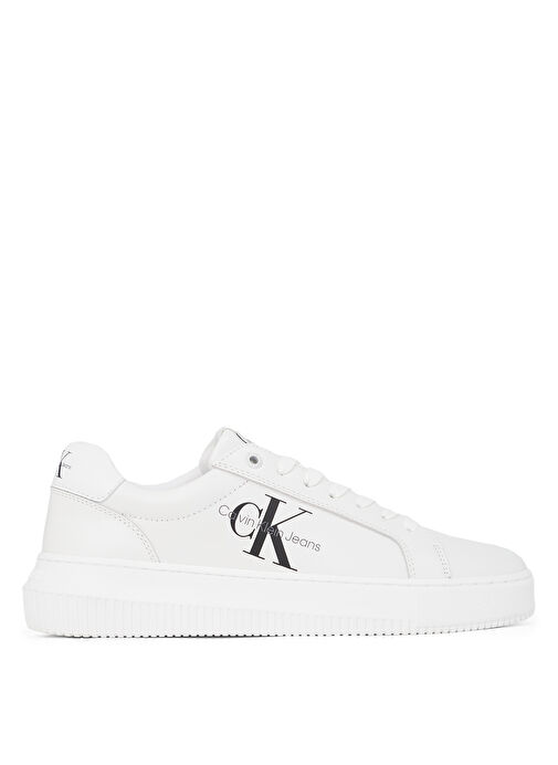 Calvin Klein Beyaz Kadın Deri Sneaker YW0YW00823 - Görsel 2