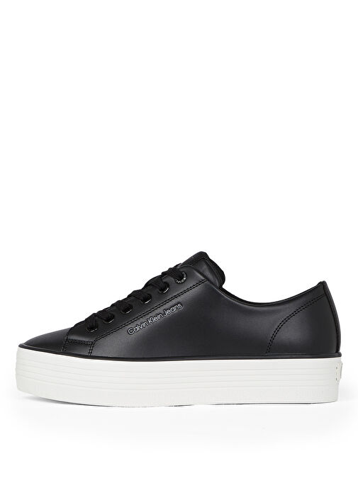 Calvin Klein Siyah Kadın Deri Sneaker YW0YW01633 - Görsel 5