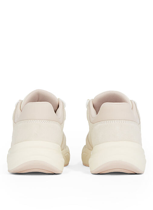 Calvin Klein Krem Kadın Deri Sneaker YW0YW01646 - Görsel 6