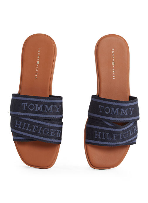 Tommy Hilfiger Lacivert Kadın Terlik FW0FW08421 - Görsel 5