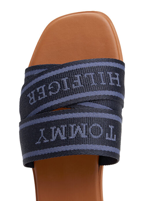 Tommy Hilfiger Lacivert Kadın Terlik FW0FW08421 - Görsel 6