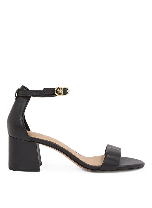 Tommy Hilfiger Siyah Kadın Deri Topuklu Ayakkabı FW0FW08673 - Görsel 2