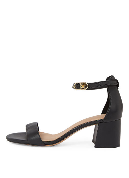 Tommy Hilfiger Siyah Kadın Deri Topuklu Ayakkabı FW0FW08673 - Görsel 3
