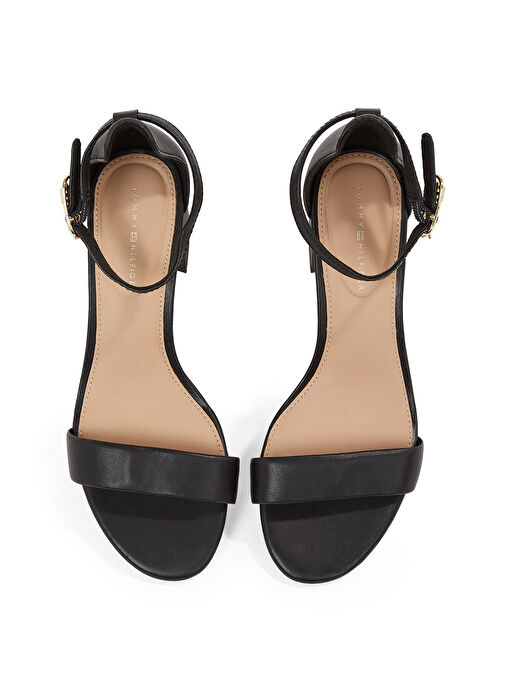 Tommy Hilfiger Siyah Kadın Deri Topuklu Ayakkabı FW0FW08673 - Görsel 5