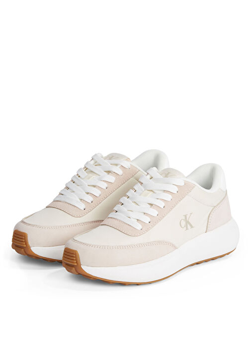 Calvin Klein Pembe Kadın Deri Sneaker YW0YW01774 - Görsel 4