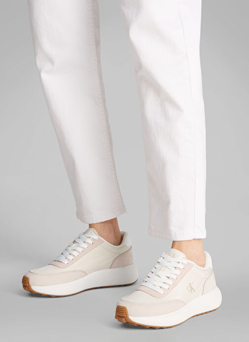 Calvin Klein Pembe Kadın Deri Sneaker YW0YW01774 - Görsel 7