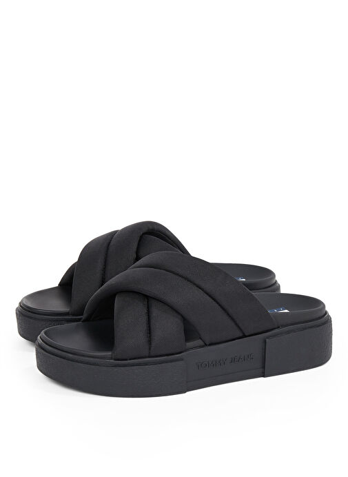 Tommy Hilfiger Siyah Kadın Terlik EN0EN02775 - Görsel 4