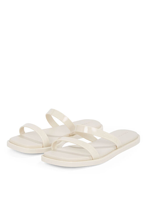 Calvin Klein Ekru Kadın Terlik HW0HW02417 - Görsel 4