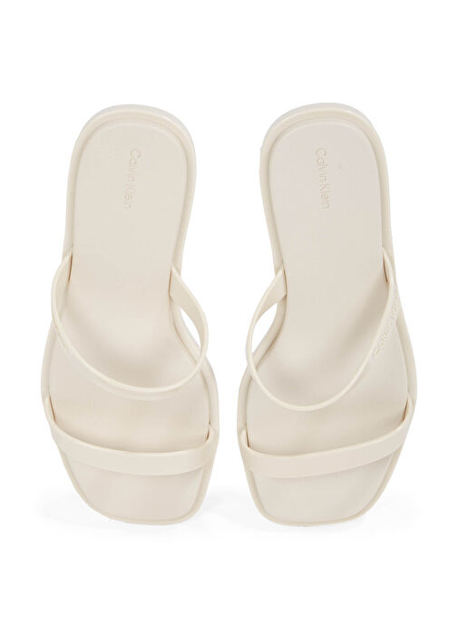 Calvin Klein Ekru Kadın Terlik HW0HW02417 - Görsel 5