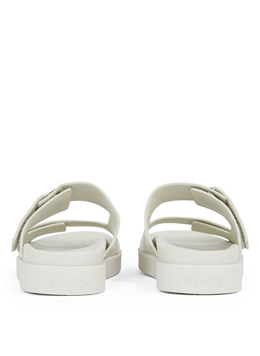 Calvin Klein Beyaz Kadın Deri Terlik HW0HW02489 - Görsel 6