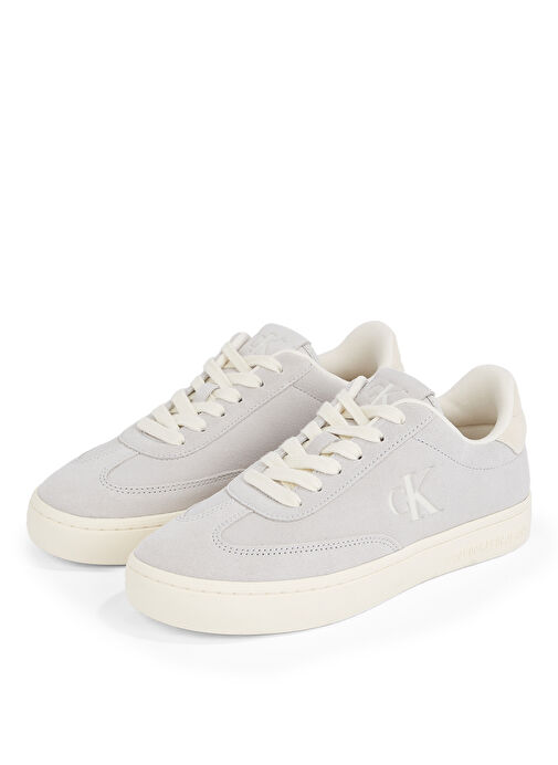 Calvin Klein Gri Kadın Süet Sneaker YW0YW01833 - Görsel 3