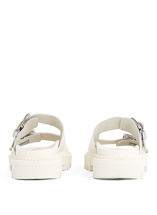 Tommy Hilfiger Beyaz Kadın Deri Terlik EN0EN02753 - Görsel 6