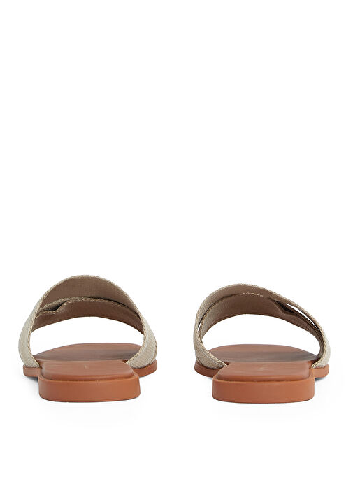 Tommy Hilfiger Bej Kadın Terlik FW0FW08421 - Görsel 7