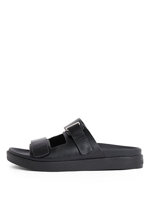 Calvin Klein Siyah Kadın Deri Terlik HW0HW02489 - Görsel 3