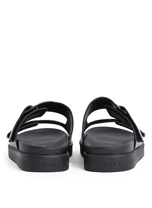 Calvin Klein Siyah Kadın Deri Terlik HW0HW02489 - Görsel 6