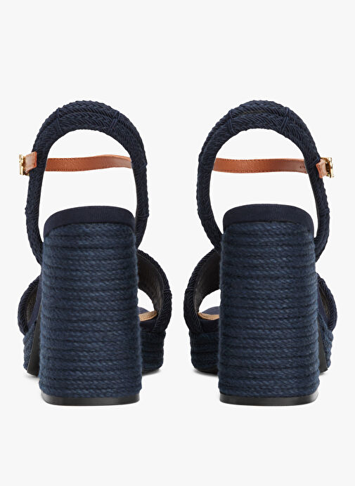 Tommy Hilfiger Lacivert Kadın Topuklu Ayakkabı FW0FW08425 - Görsel 6