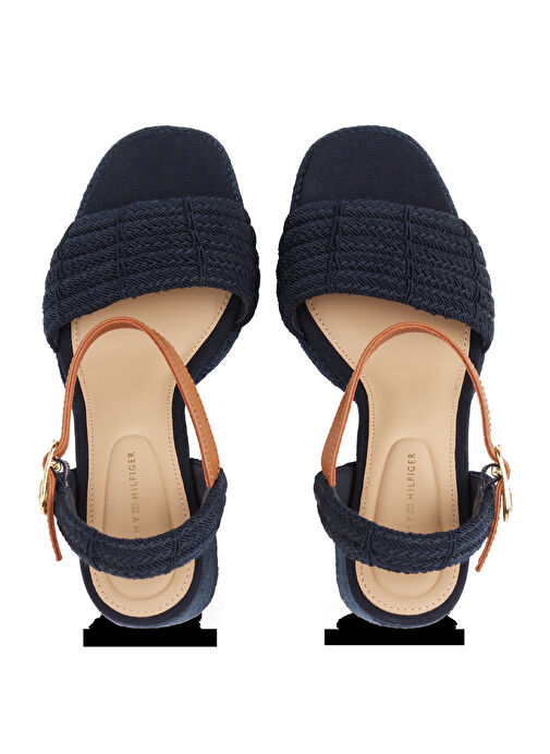 Tommy Hilfiger Lacivert Kadın Topuklu Ayakkabı FW0FW08425 - Görsel 4