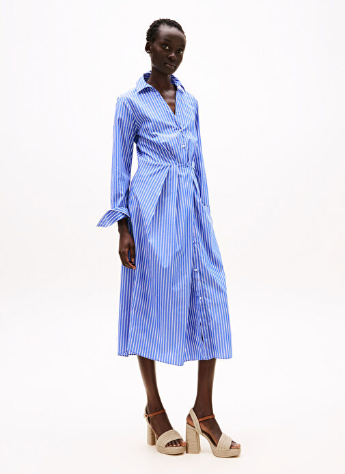 Tommy Hilfiger Bej Kadın Topuklu Sandalet FW0FW08425 - Görsel 9