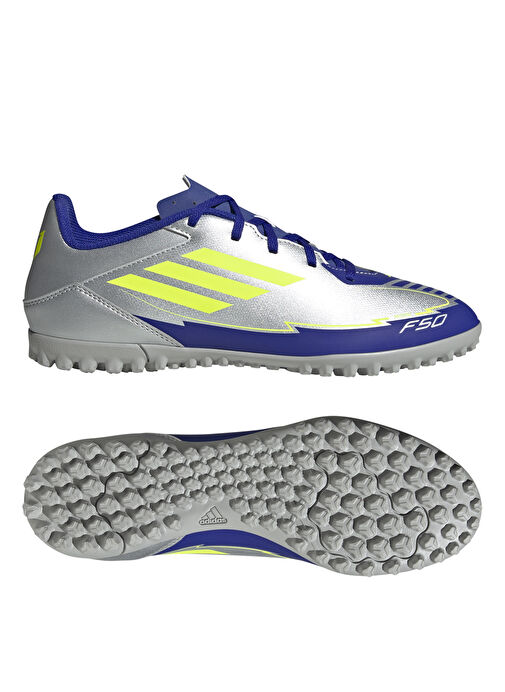 adidas IH0917 F50 CLUB TF MESSI Gri Erkek Futbol Ayakkabısı - Görsel 10