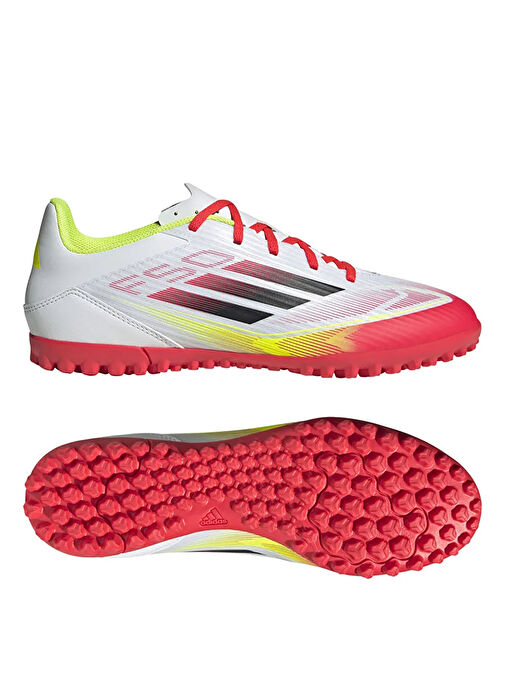 adidas IE1225 F50 CLUB TF Beyaz Erkek Halı Saha Ayakkabısı - Görsel 10