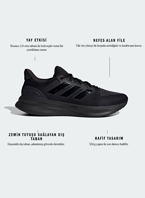adidas IH2640 ULTRARUN 5 Siyah Koşu Ayakkabısı - Görsel 10