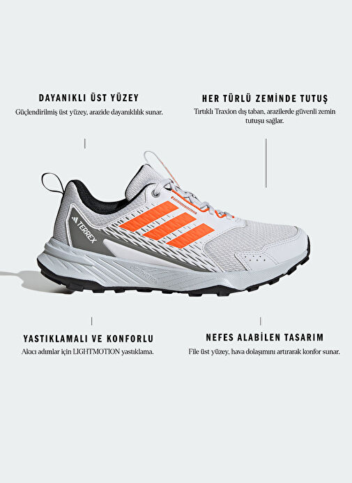 adidas JI4288 TERREX TRACEFINDER 2 W Gri Kadın Outdoor Ayakkabısı - Görsel 10
