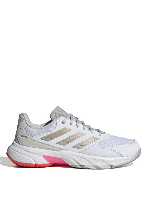 adidas IH2968 CourtJam Control 3 W Beyaz Tenis Ayakkabısı - Görsel 2