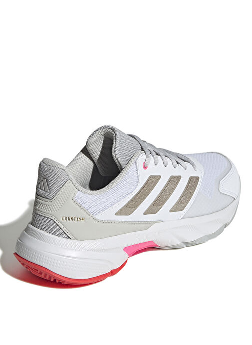 adidas IH2968 CourtJam Control 3 W Beyaz Tenis Ayakkabısı - Görsel 5