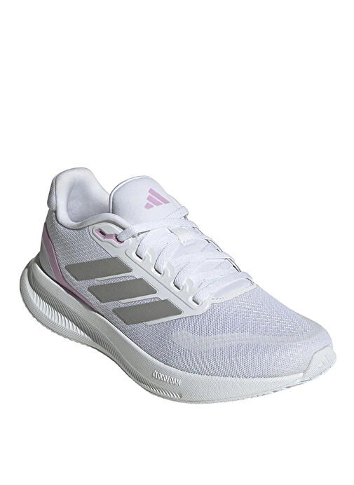 Adidas JI3981 RUNFALCON 5 W Beyaz Kadın Koşu Ayakkabısı - Görsel 4