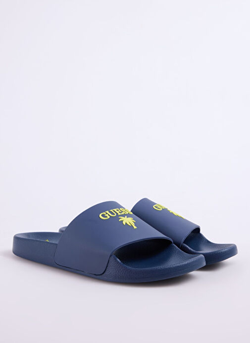 Guess Lacivert Erkek Plaj Terliği SLIDES PALMA - Görsel 3