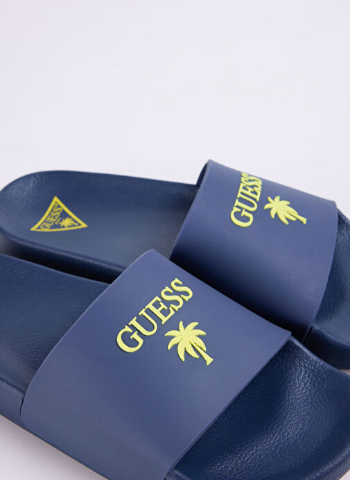 Guess Lacivert Erkek Plaj Terliği SLIDES PALMA - Görsel 6