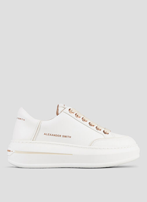 Alexander Smith Beyaz Kadın Deri Sneaker ASBBLSW1972WLI - Görsel 2