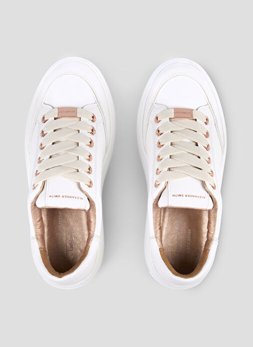Alexander Smith Beyaz Kadın Deri Sneaker ASBBLSW1972WLI - Görsel 4