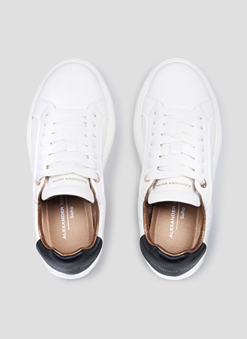 Alexander Smith Beyaz Kadın Deri Sneaker ASBBSOW3561WBK - Görsel 4