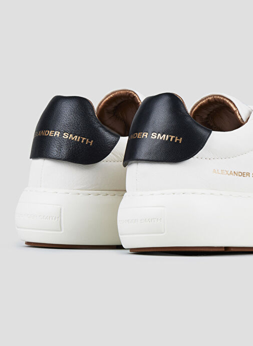 Alexander Smith Beyaz Kadın Deri Sneaker ASBBSOW3561WBK - Görsel 6
