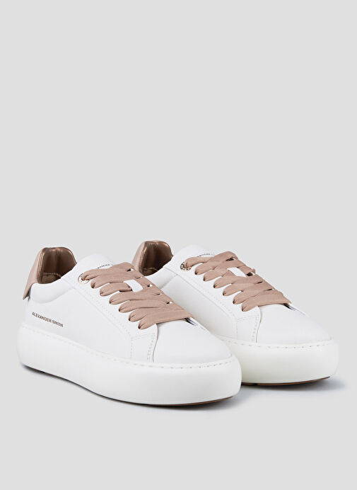 Alexander Smith Beyaz Kadın Deri Sneaker ASBBSOW3563WNU - Görsel 3